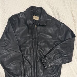 Men's Black Leather Jacket